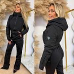 GUESS EVELYN TECH SKI JUMPSUIT W5BD1JW3252 BLACK