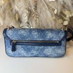 GUESS DOVIE FLAP SHOULDER BAG DG990919 DENIM LOGO