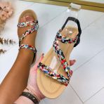 VLECHT SANDAAL AM319 BLACK