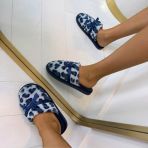 LEOPARD PANTOFFEL 9233-22 BLUE
