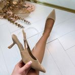 SUEDINE CLASSY HEEL LS-5476**A** KHAKI