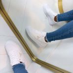 GUESS ALLOVER LOGO SNEAKER FLJMI6FAL12 WHITE