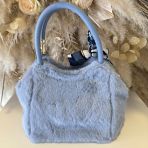 TOTE FAKE FUR BAG H3892 L.BLUE