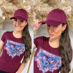 GUESS BASEBALL CAP AW5474COT01 BURGUNDY