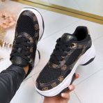 GUESS LOGO CHAIN SNEAKER FLPHARFAL12 BLKBR