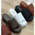 JENNA PLATEAU SLIPPER OM6613 COFFEE