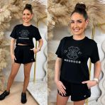 GUESS GABI CN T-SHIRT V6GI10K2977 JBLK