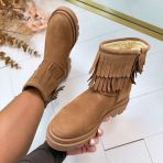 DWRS NAXOS FRINGE BOOT B4001-01 COGNAC