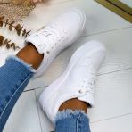 GUESS ALLOVER LOGO SNEAKER FLJMI6FAL12 WHITE