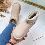*SALE* LARA REAL LEATHER UGIE BOOT ZP20 BEIGE