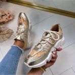 DWRS LOS ANGELES SEQUINS SNEAKER B9101-106 CHAMPAGNE