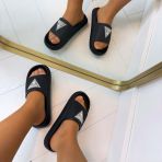 GUESS RUBBER SLIPPERS E6GZ19WG5X0 BLACK