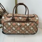 GUESS WHEELED DUFFLE B9315935 LATTE LOGO MULTI