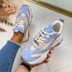 STEVE MADDEN POSSESSION SNEAKER 4652 GRY BLU IVY
