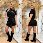 GUESS ALDA CN SS T-SHIRT V6RI16I3Z14 BLACK