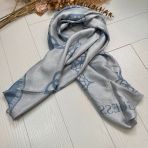GUESS 2 SIDES LOGO SCARF AW5273VIS03 SKY BLUE