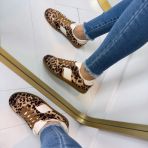 *SALE* BIG STRIPE SNEAKER 8965 LEOPARD *WEB ONLY*