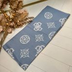 GUESS 2 SIDES LOGO SCARF AW5273VIS03 SKY BLUE