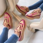 STEVE MADDEN SNEAKER DOUBLETAKE 2798 RASBERRY/PEACH