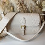 VALENTINO BAGS SAMBA RE FLAP BAG VBS8ZG09 ECRU