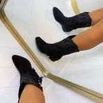 *SALE* STUDS FRINGE LAARS RQ538 BLACK