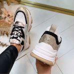 STEVE MADDEN PRIVY SNEAKER 0082 IRISH/BLACKSILVER