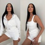 UNIQUE THE LABEL MOLLY SHORTS MILKY WHITE