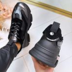 STEVE MADDEN SNEAKER POSSES-PERF 3026 BLK/PEWTR