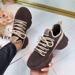 STEVE MADDEN MAC-E SNEAKER 0019 KHAKI/GROUND COFFEE