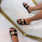 *SALE* GOLDIE SLIPPER OM3516 BLACK