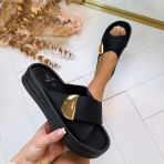 GOLDY SLIPPER AM-308 BLACK