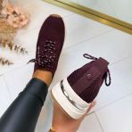LA STRADA SNEAKER 2404316-4531 AUBERGINE/SILVER
