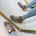 DWRS POONA LEOPARD B11456-50 SAND/BUTTER