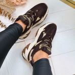 STEVE MADDEN AMPLE SNEAKER 880W2 CHO BRN SD