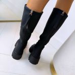 FANNY ZIP BOOT XJ-976 BLACK