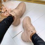 GUESS BIG LOGO SNEAKER FLFHNNELE12 BEIGE