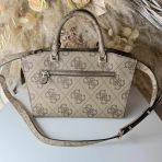 GUESS QUEENSLAND LUXURY BAG OS965506 LATTE LOGO