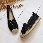 *LAATSTE MAAT 37* FLOWER INSTAPPER 1234 BLACK