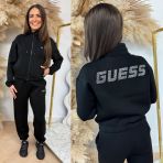 GUESS CECILIA RHINESTONE VEST V4BQ14 K7UW2 JBLK BLACK
