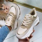 STEVE MADDEN PROGRESSIVE SNEAKER 7822 LIGHT BRONZE