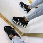 FASHION ZIP SNEAKER YY117 BLACK