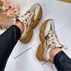 STEVE MADDEN SPECTATOR-*R* SNEAKER 3240 BRONZE GOLD/SILVER