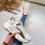 STEVE MADDEN SNEAKER AYDEN 484C CREAM/GOLD