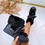 GUESS FURRY SNOWBOOT FLFUEKFUR10 BLACK