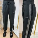GUESS BERTHE CUFFED JOGGER PANTS V6RB01KCAY2 BLACK