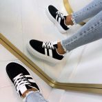 KANT STRIPE SNEAKER 9178 BLACK