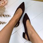 SUEDINE HAKJE AQ215 BROWN