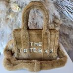 FAKE FUR TOTE BAG H3235 BROWN
