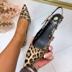 LA STRADA HEEL 2404187-1091 BROWN LEOPARD PU