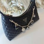 GUESS EVERLEE TOP ZIP SHOULDER BAG EG867918 BLACK